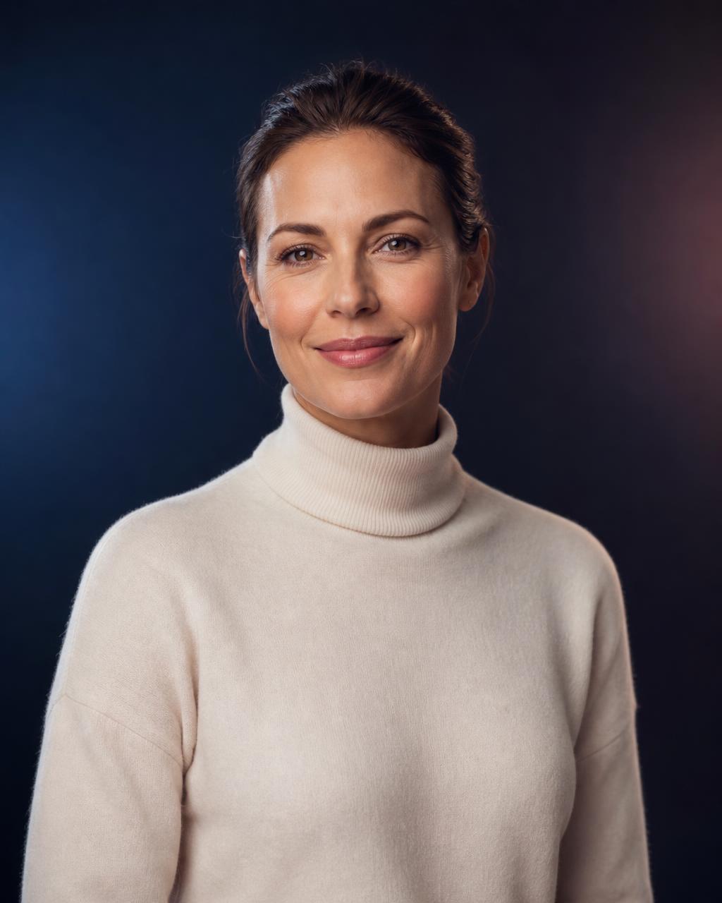 Mulher saudável sorrindo, representando bem-estar e emagrecimento